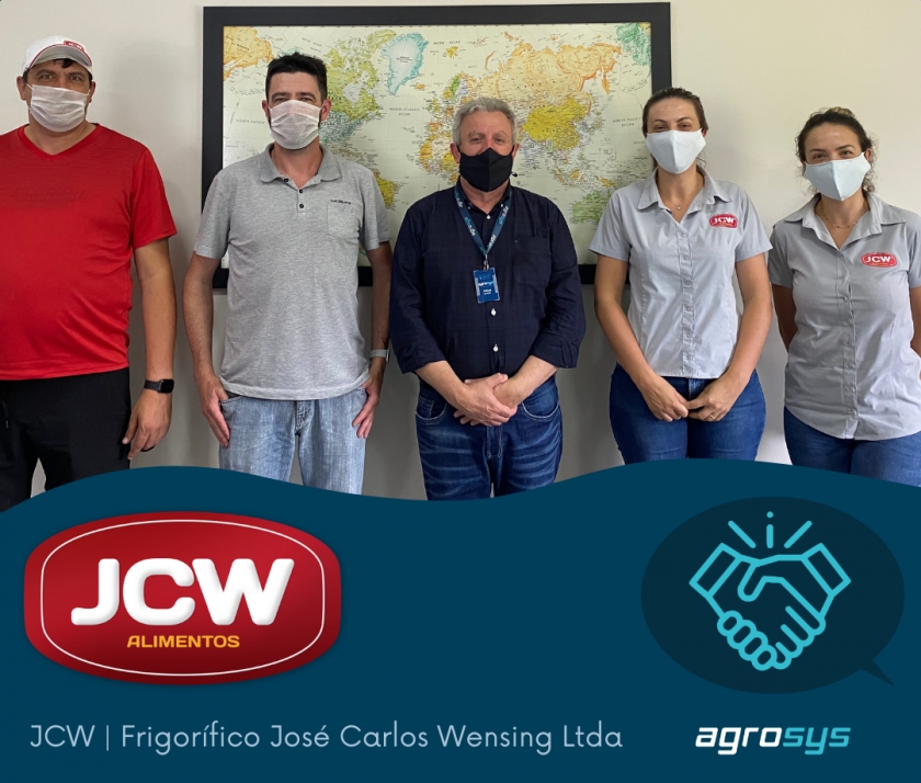 Novo cliente Agrosys - JCW - Frigorífico José Carlos Wensing Ltda